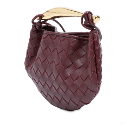 Second hand Bottega Veneta Sardine Lambskin Leather Crossbody Red - Tabita Bags