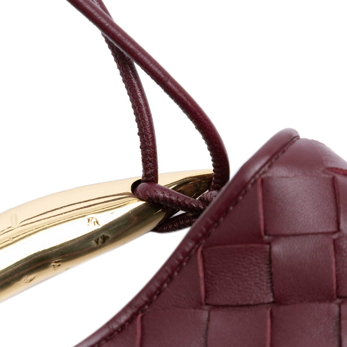 Second hand Bottega Veneta Sardine Lambskin Leather Crossbody Red - Tabita Bags