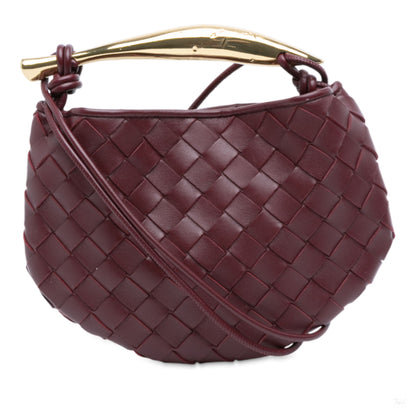 Second hand Bottega Veneta Sardine Lambskin Leather Crossbody Red - Tabita Bags