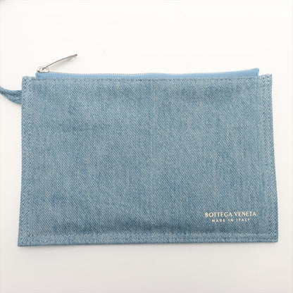 Second hand Bottega Veneta The Arco Mini Denim Maxi Intrecciato Tote Shoulder Bag - Tabita Bags
