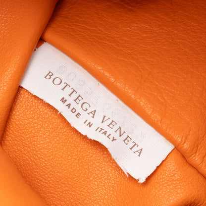 Second hand Bottega Veneta The Pouch Large Leather Hobo Shoulder Bag Orange - Tabita Bags