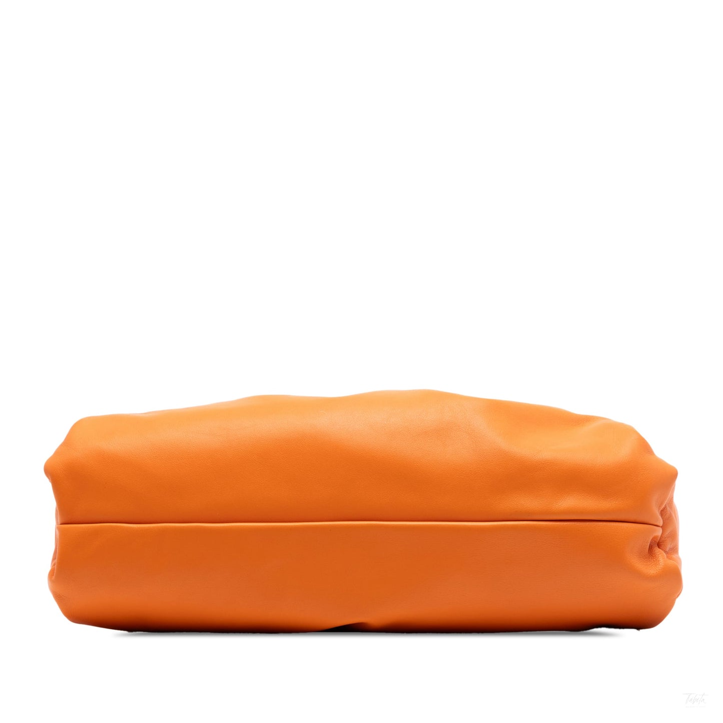 Second hand Bottega Veneta The Pouch Large Leather Hobo Shoulder Bag Orange - Tabita Bags