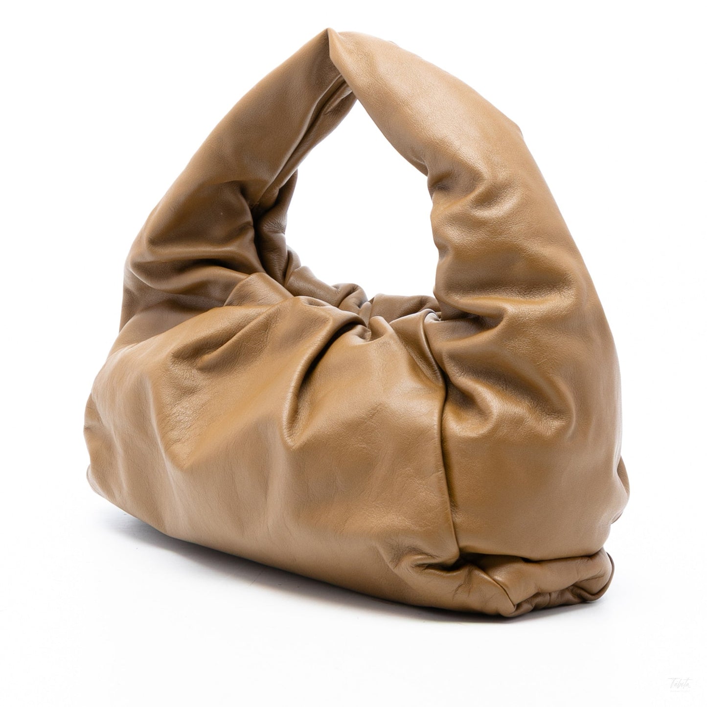 Second hand Bottega Veneta The Shoulder Pouch Medium Leather Hobo Shoulder Bag Brown - Tabita Bags