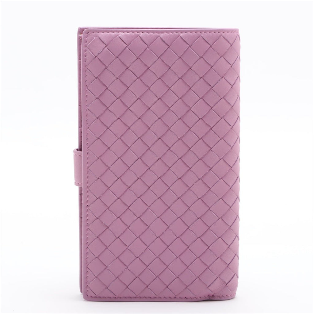 Second hand Bottega Veneta VET Wallet Intrecciato Nappa Leather Purple - Tabita Bags