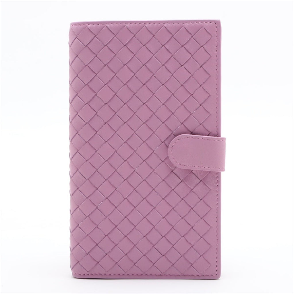 Second hand Bottega Veneta VET Wallet Intrecciato Nappa Leather Purple - Tabita Bags