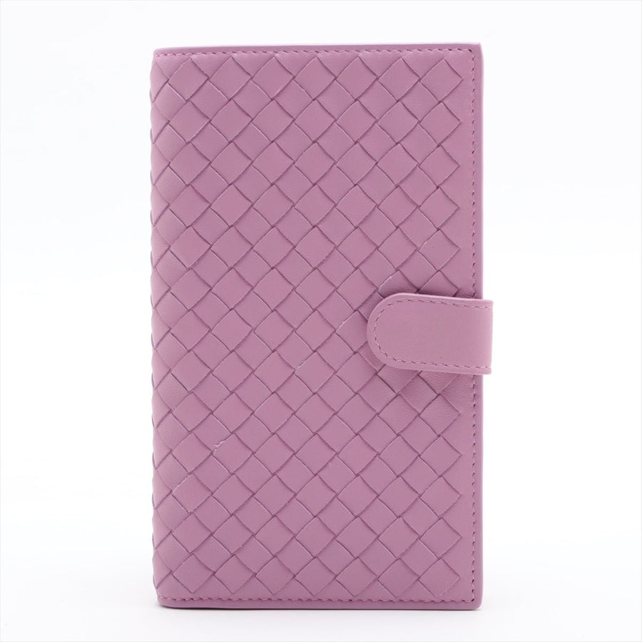 Second hand Bottega Veneta VET Wallet Intrecciato Nappa Leather Purple - Tabita Bags