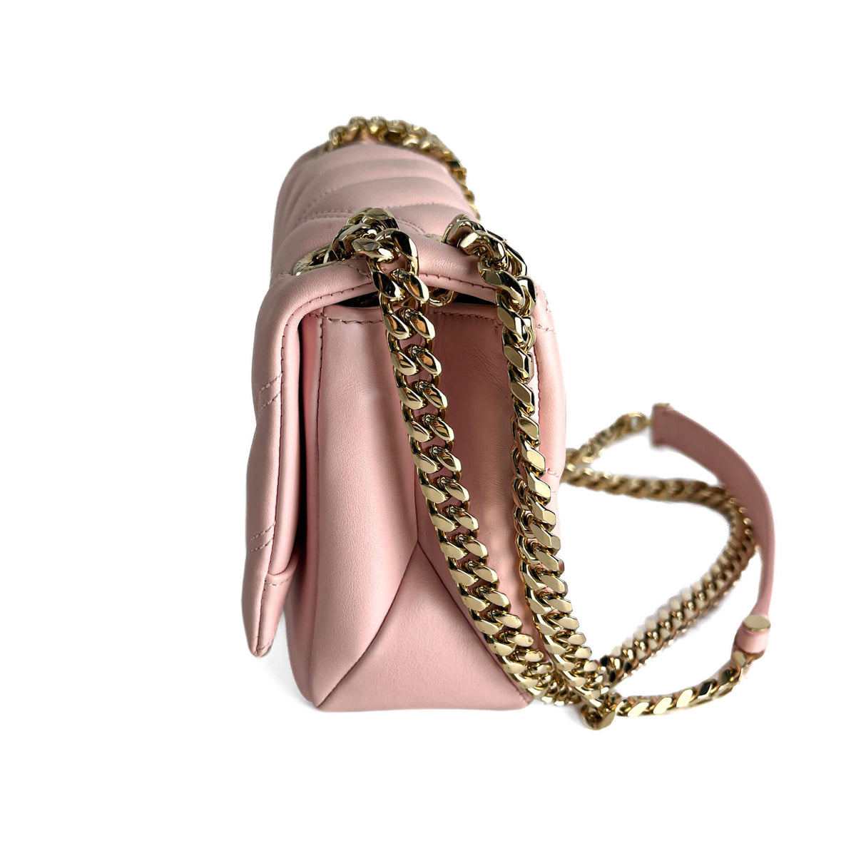 Second hand Bulgari Serpenti Cabochon Mini Calfskin Leather Matelassé Flap Crossbody Pink - Tabita Bags