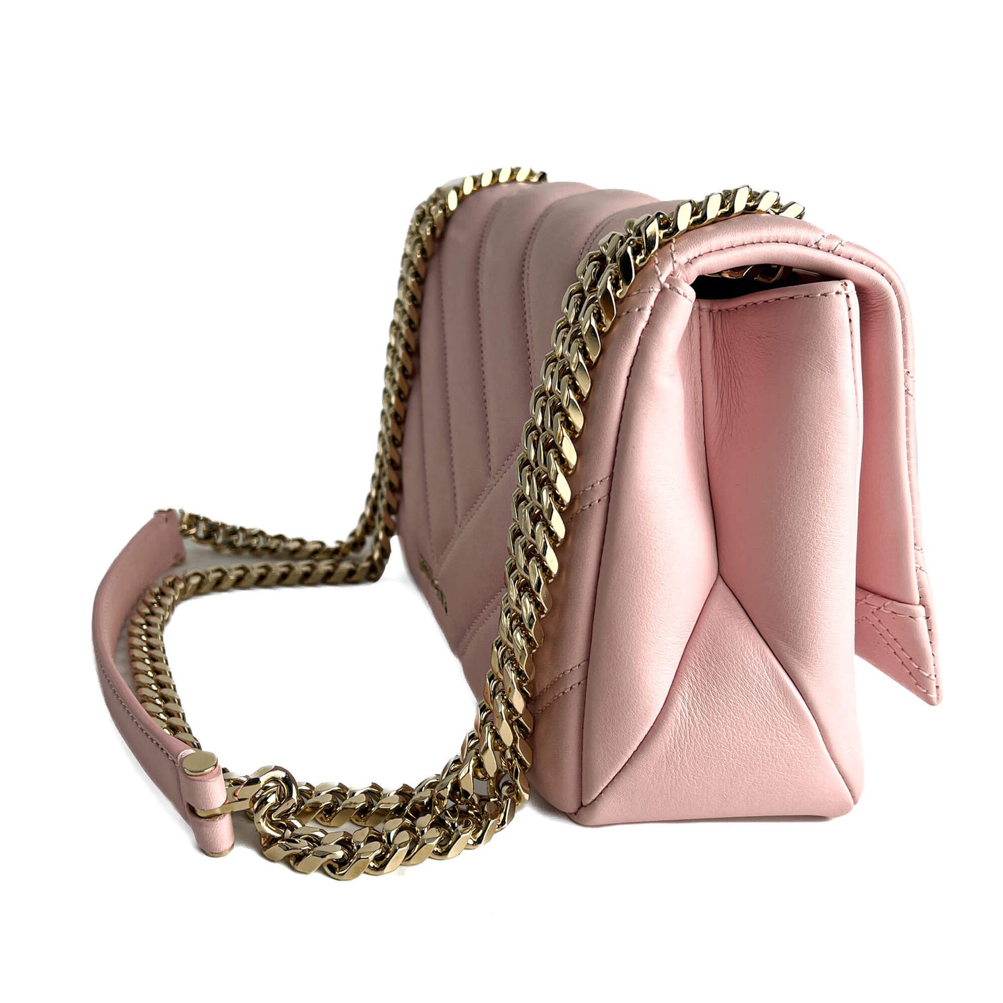 Second hand Bulgari Serpenti Cabochon Mini Calfskin Leather Matelassé Flap Crossbody Pink - Tabita Bags