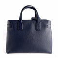 Second hand Burberry Banner Medium Leather Check Tote Handbag Archive Beige Check - Tabita Bags