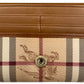 Second hand Burberry Continental Canvas Long Flap Wallet Archive Beige Check - Tabita Bags