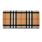 Second hand Burberry Continental Canvas Long Flap Wallet Archive Beige Check - Tabita Bags