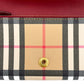 Second hand Burberry Continental Canvas Long Flap Wallet Archive Beige Check - Tabita Bags