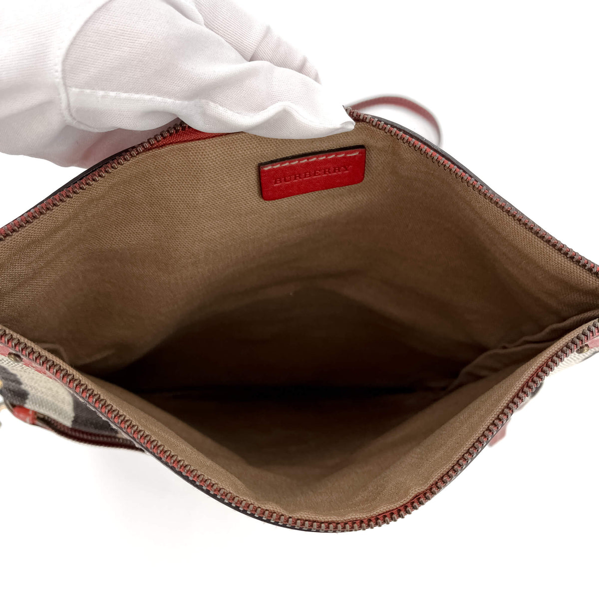 Second hand Burberry Satchel Crossbody Canvas Archive Beige Check - Tabita Bags