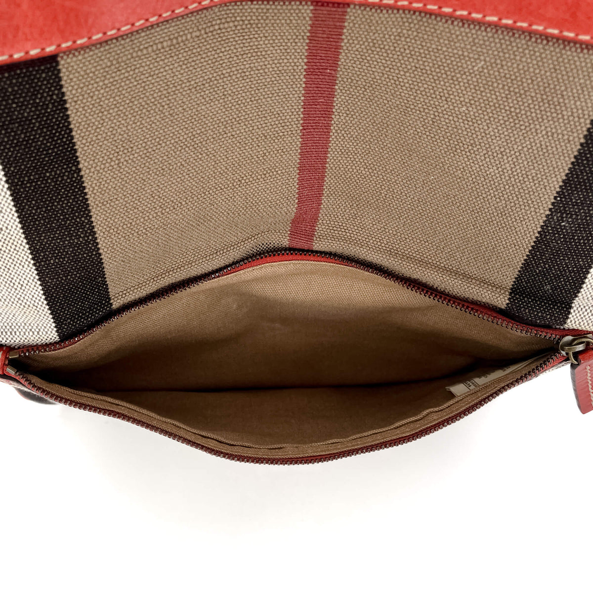 Second hand Burberry Satchel Crossbody Canvas Archive Beige Check - Tabita Bags