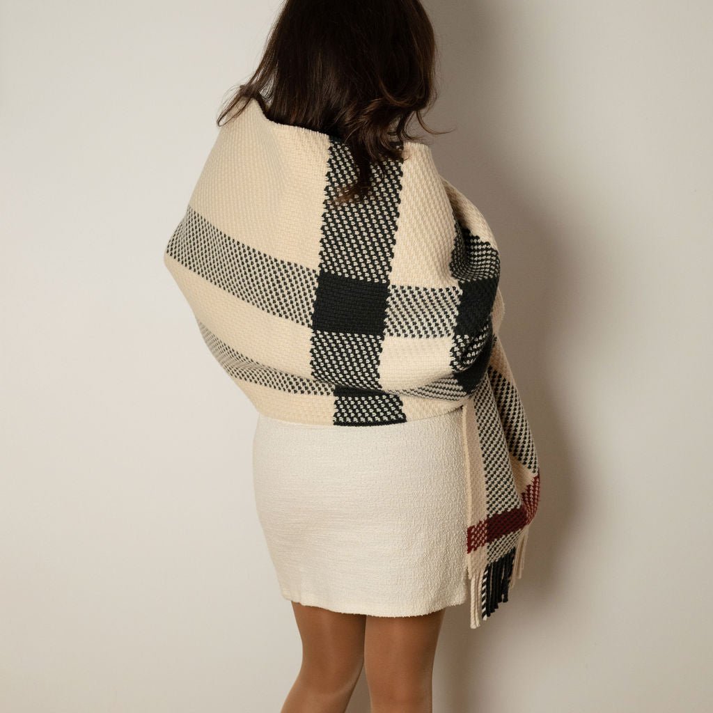 Second hand Burberry Scarve Wool Check Bicolor - Tabita Bags