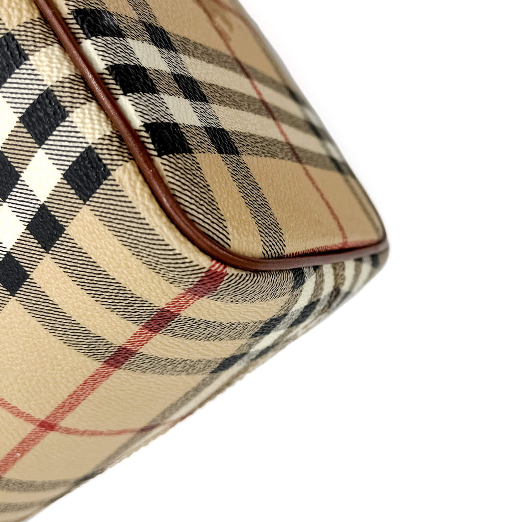 Second hand Burberry Tote Shoulder Bag Canvas 2-Ways Archive Beige Check - Tabita Bags