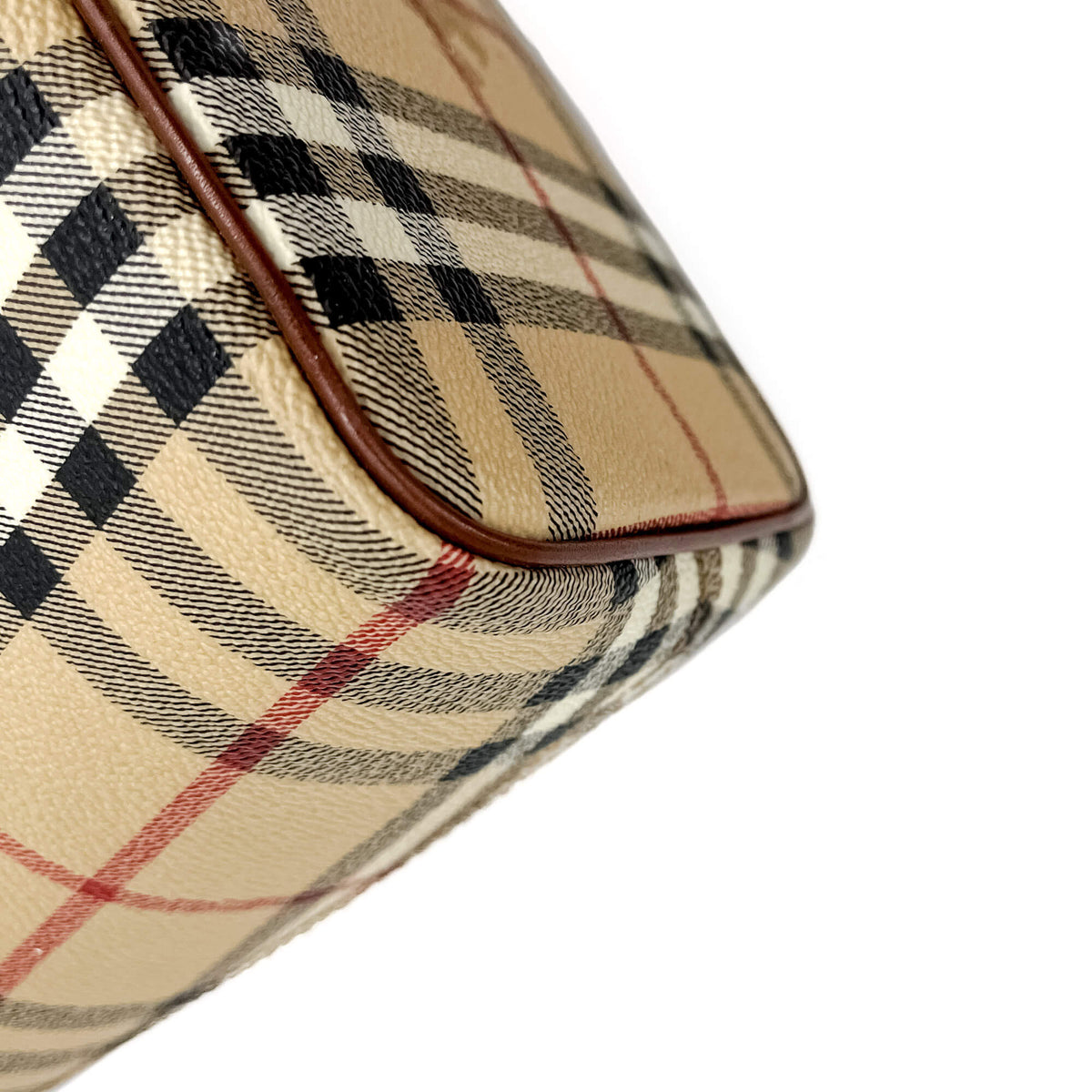 Second hand Burberry Tote Shoulder Bag Canvas 2-Ways Archive Beige Check - Tabita Bags