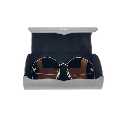 Second hand Cartier Panthère Metal Sunglasses - Tabita Bags