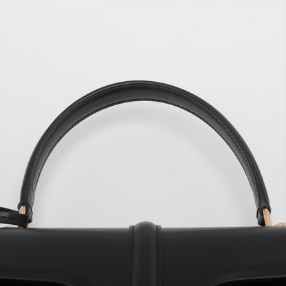 Second hand Céline 16 Seize Classique Shiny Calfskin Leather Top - handle Bag Black - Tabita Bags