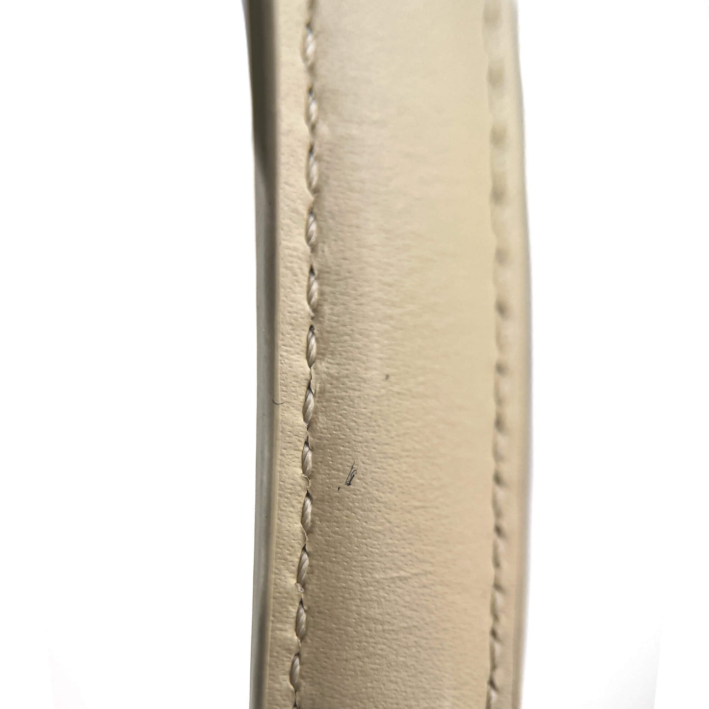 Second hand Céline 16 Small Shiny Calfskin Leather Top - Handle Handbag Rice - Tabita Bags