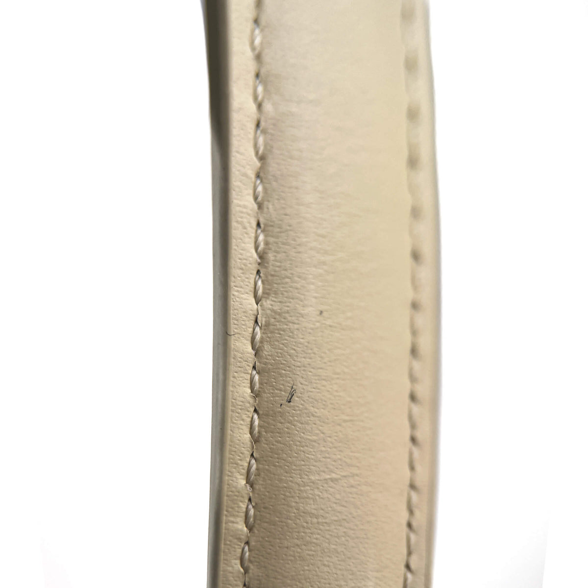 Second hand Céline 16 Small Shiny Calfskin Leather Top - Handle Handbag Rice - Tabita Bags