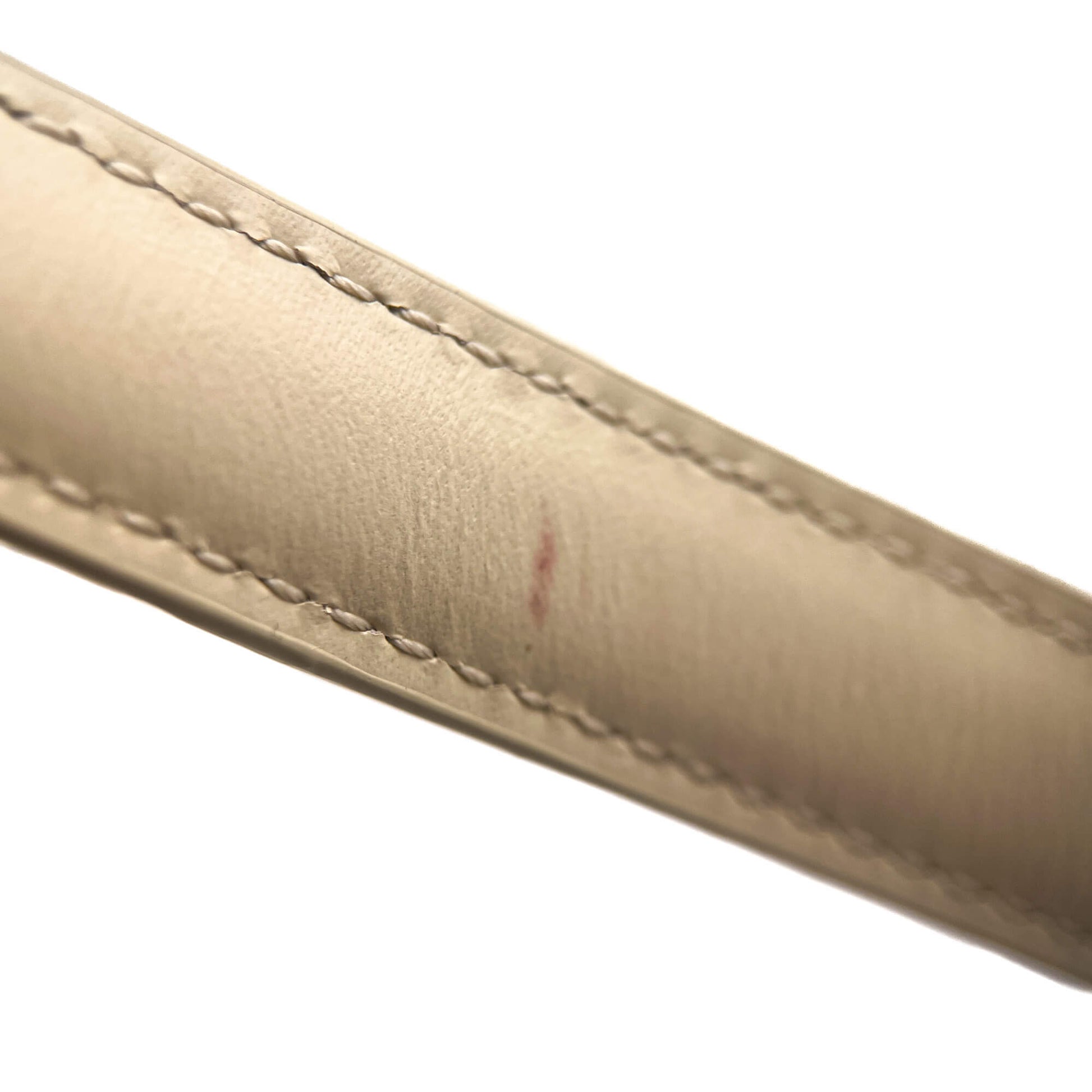 Second hand Céline 16 Small Shiny Calfskin Leather Top - Handle Handbag Rice - Tabita Bags