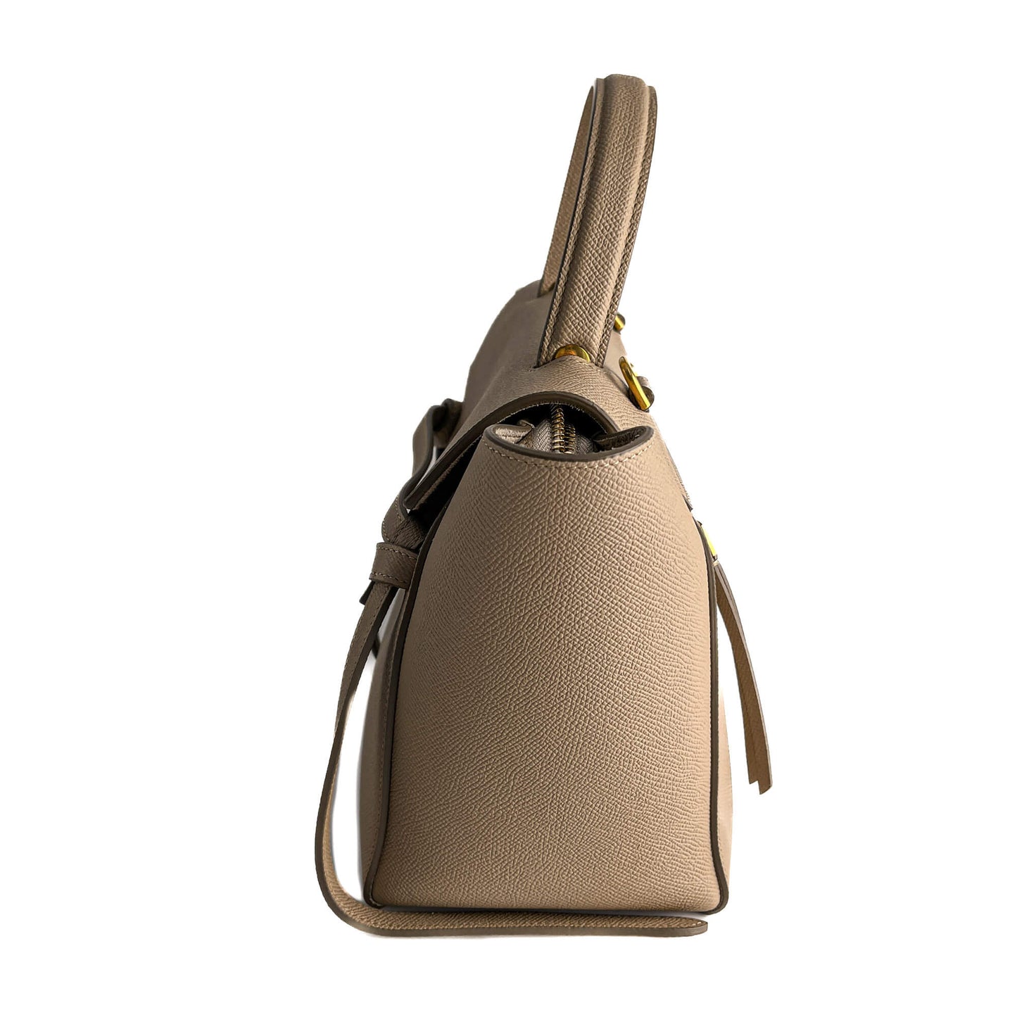 Second hand Céline Belt Bag Micro Grained Calfskin Leather 3 - Ways Tote Bag Beige - Tabita Bags