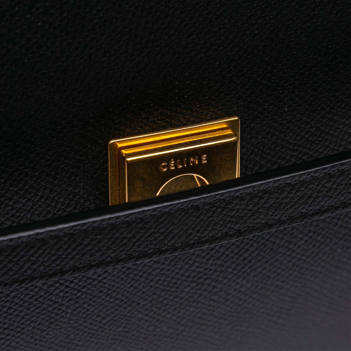 Second hand Céline Belt Bag Micro Grained Calfskin Leather 3 - Ways Tote Bag Black - Tabita Bags