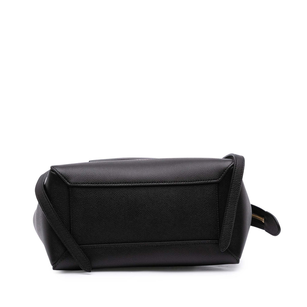 Second hand Céline Belt Bag Micro Grained Calfskin Leather 3 - Ways Tote Bag Black - Tabita Bags