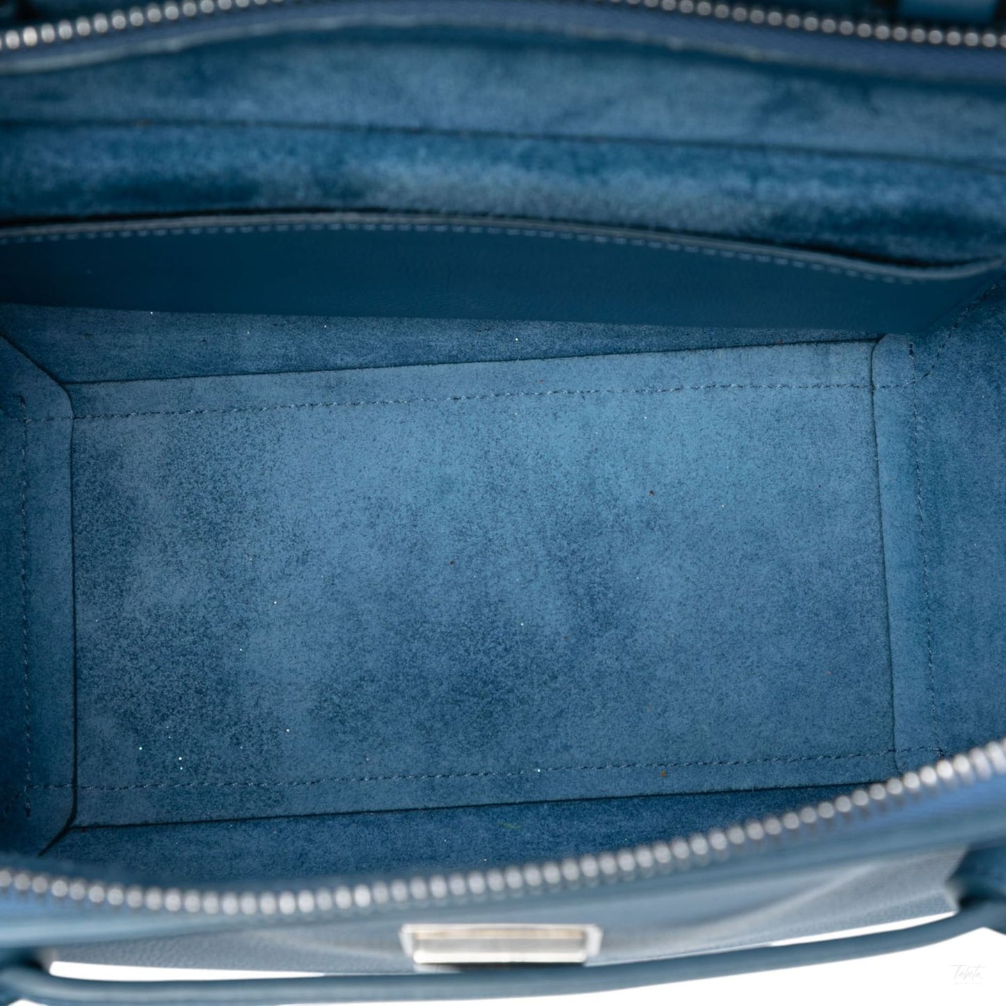 Second hand Céline Belt Bag Micro Grained Calfskin Leather 3 - Ways Tote Bag Blue - Tabita Bags