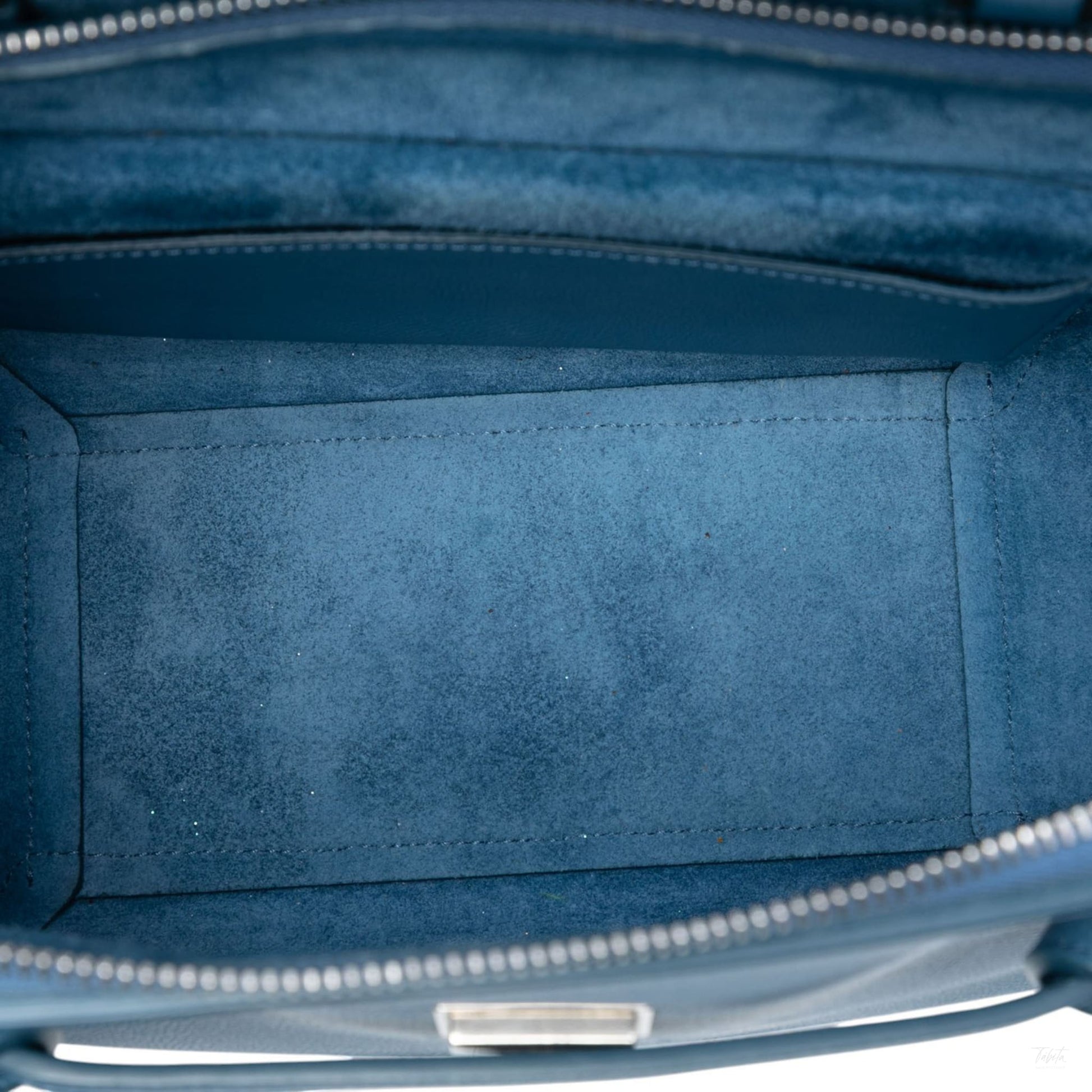 Second hand Céline Belt Bag Micro Grained Calfskin Leather 3 - Ways Tote Bag Blue - Tabita Bags