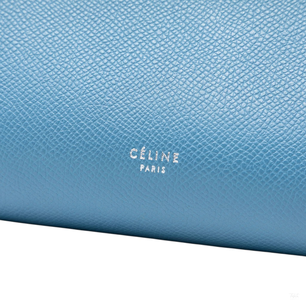 Second hand Céline Belt Bag Micro Grained Calfskin Leather 3 - Ways Tote Bag Blue - Tabita Bags
