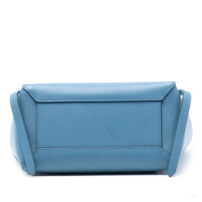 Second hand Céline Belt Bag Micro Grained Calfskin Leather 3 - Ways Tote Bag Blue - Tabita Bags