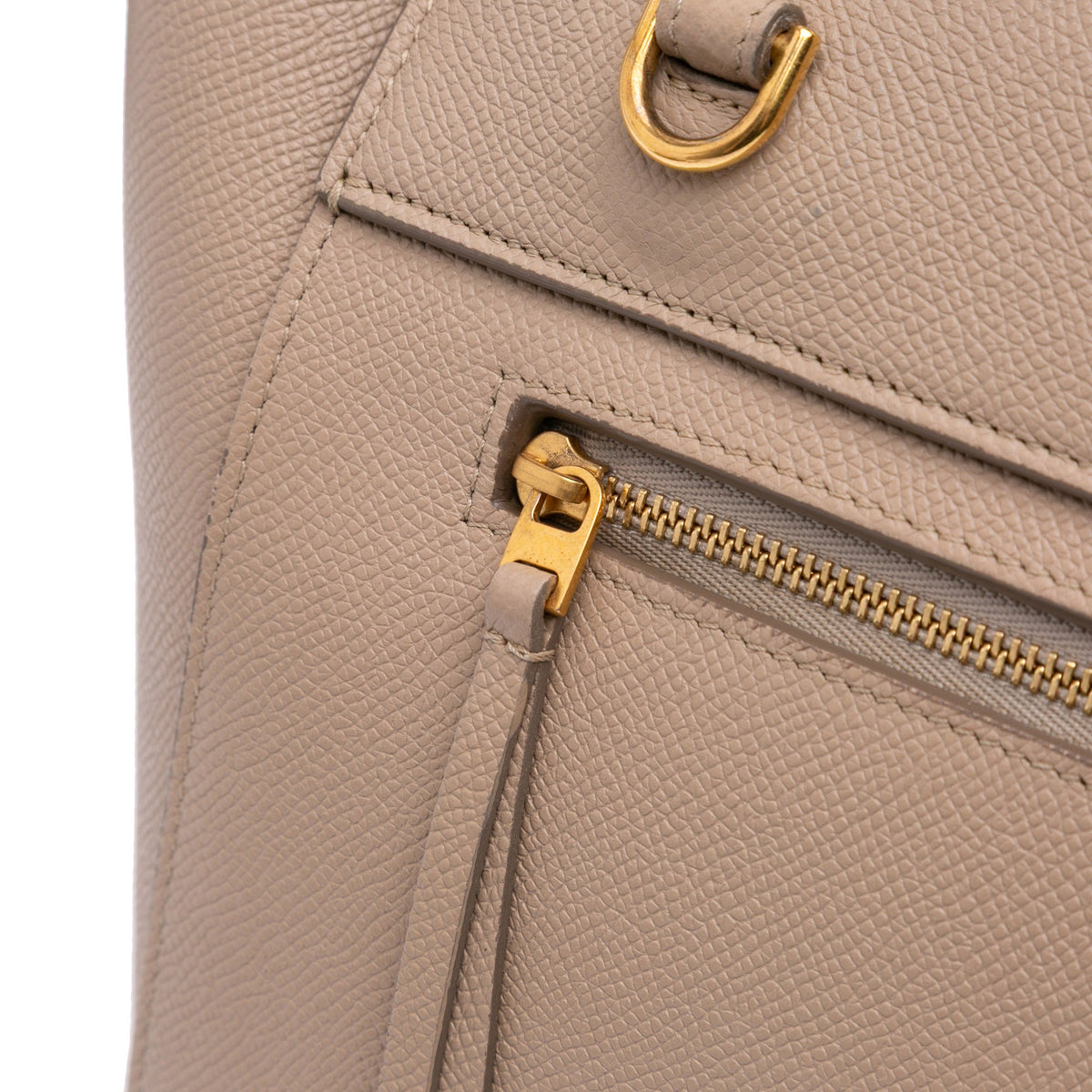 Second hand Céline Belt Bag Micro Grained Calfskin Leather 3 - Ways Tote Bag Brown - Tabita Bags