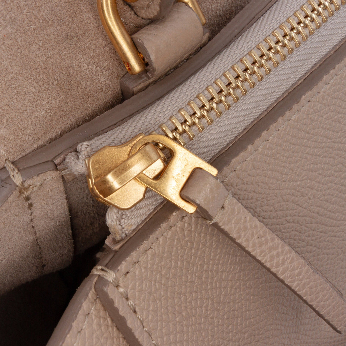 Second hand Céline Belt Bag Micro Grained Calfskin Leather 3 - Ways Tote Bag Brown - Tabita Bags