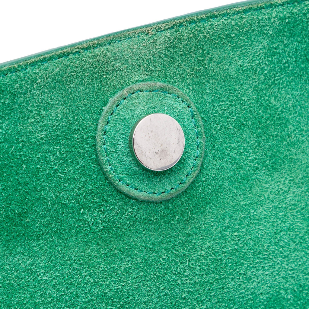 Second hand Céline Belt Bag Micro Grained Calfskin Leather 3 - Ways Tote Bag Green - Tabita Bags