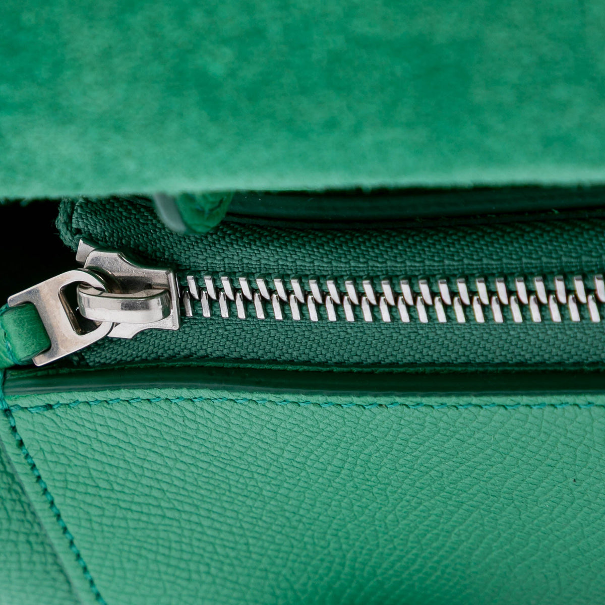 Second hand Céline Belt Bag Micro Grained Calfskin Leather 3 - Ways Tote Bag Green - Tabita Bags