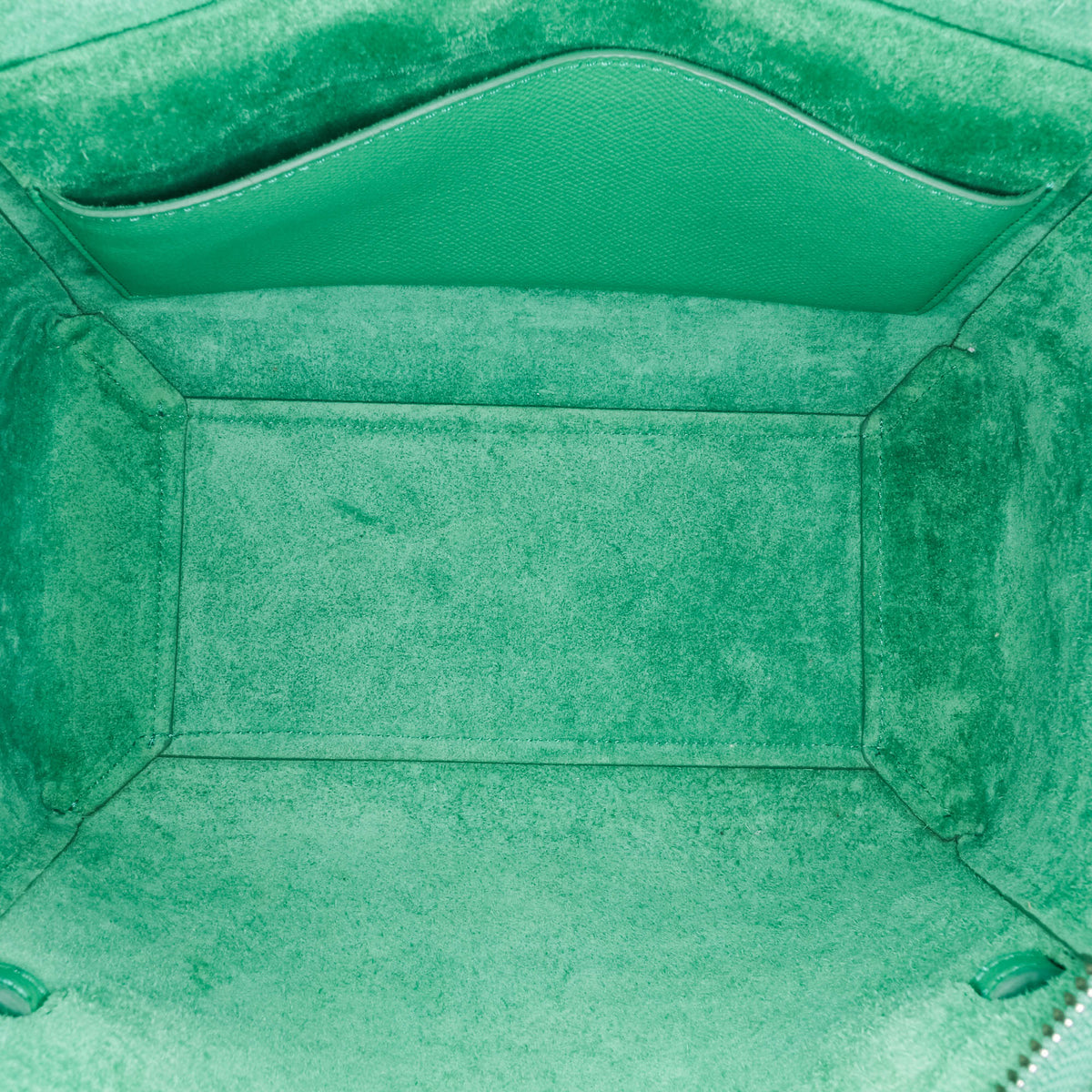 Second hand Céline Belt Bag Micro Grained Calfskin Leather 3 - Ways Tote Bag Green - Tabita Bags