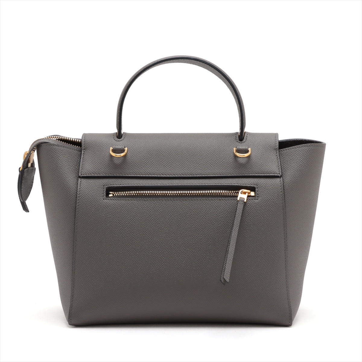 Second hand Céline Belt Bag Micro Grained Calfskin Leather 3 - Ways Tote Bag Grey - Tabita Bags