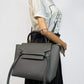 Second hand Céline Belt Bag Micro Grained Calfskin Leather 3 - Ways Tote Bag Grey - Tabita Bags