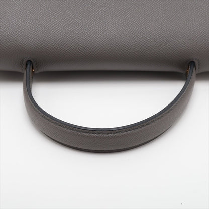 Second hand Céline Belt Bag Micro Grained Calfskin Leather 3 - Ways Tote Bag Grey - Tabita Bags