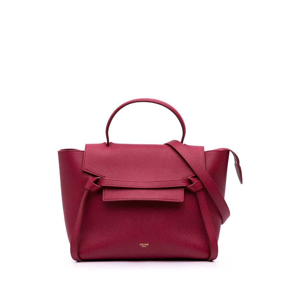 Second hand Céline Belt Bag Micro Grained Calfskin Leather 3 - Ways Tote Bag Pink - Tabita Bags