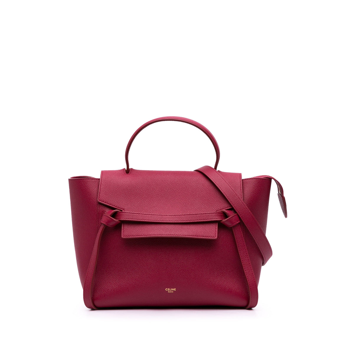 Second hand Céline Belt Bag Micro Grained Calfskin Leather 3 - Ways Tote Bag Pink - Tabita Bags