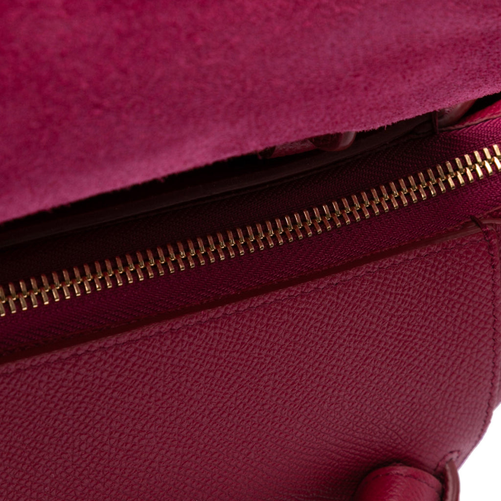 Second hand Céline Belt Bag Micro Grained Calfskin Leather 3 - Ways Tote Bag Pink - Tabita Bags