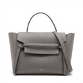 Second hand Céline Belt Bag Mini Grained Calfskin Leather 3 - Ways Tote Handbag Grey - Tabita Bags