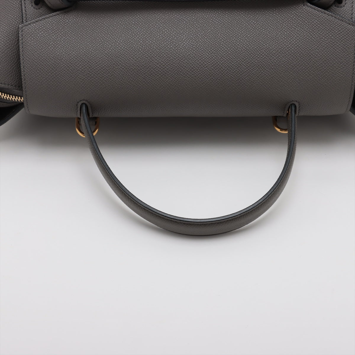 Second hand Céline Belt Bag Mini Grained Calfskin Leather 3 - Ways Tote Handbag Grey - Tabita Bags