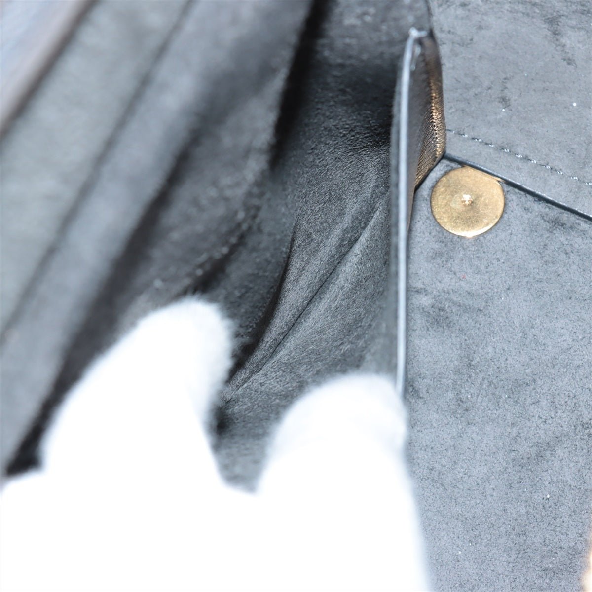 Second hand Céline Belt Bag Mini Grained Calfskin Leather 3 - Ways Tote Handbag Grey - Tabita Bags