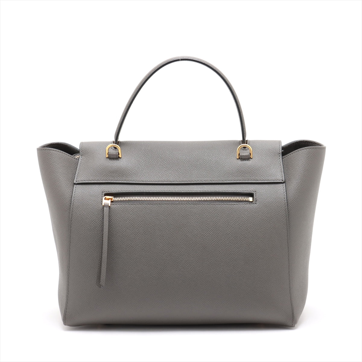 Second hand Céline Belt Bag Mini Grained Calfskin Leather 3 - Ways Tote Handbag Grey - Tabita Bags