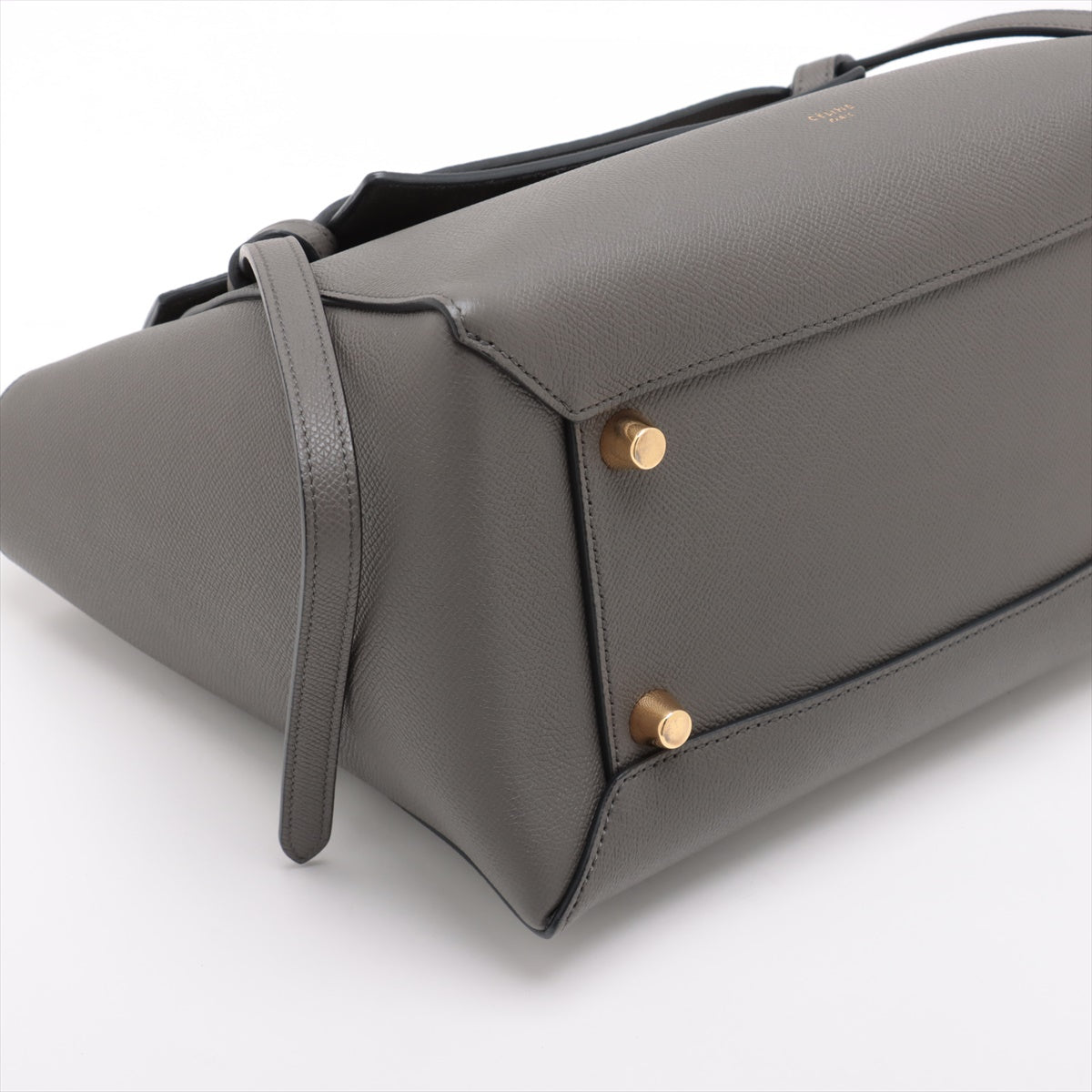 Second hand Céline Belt Bag Mini Grained Calfskin Leather 3 - Ways Tote Handbag Grey - Tabita Bags