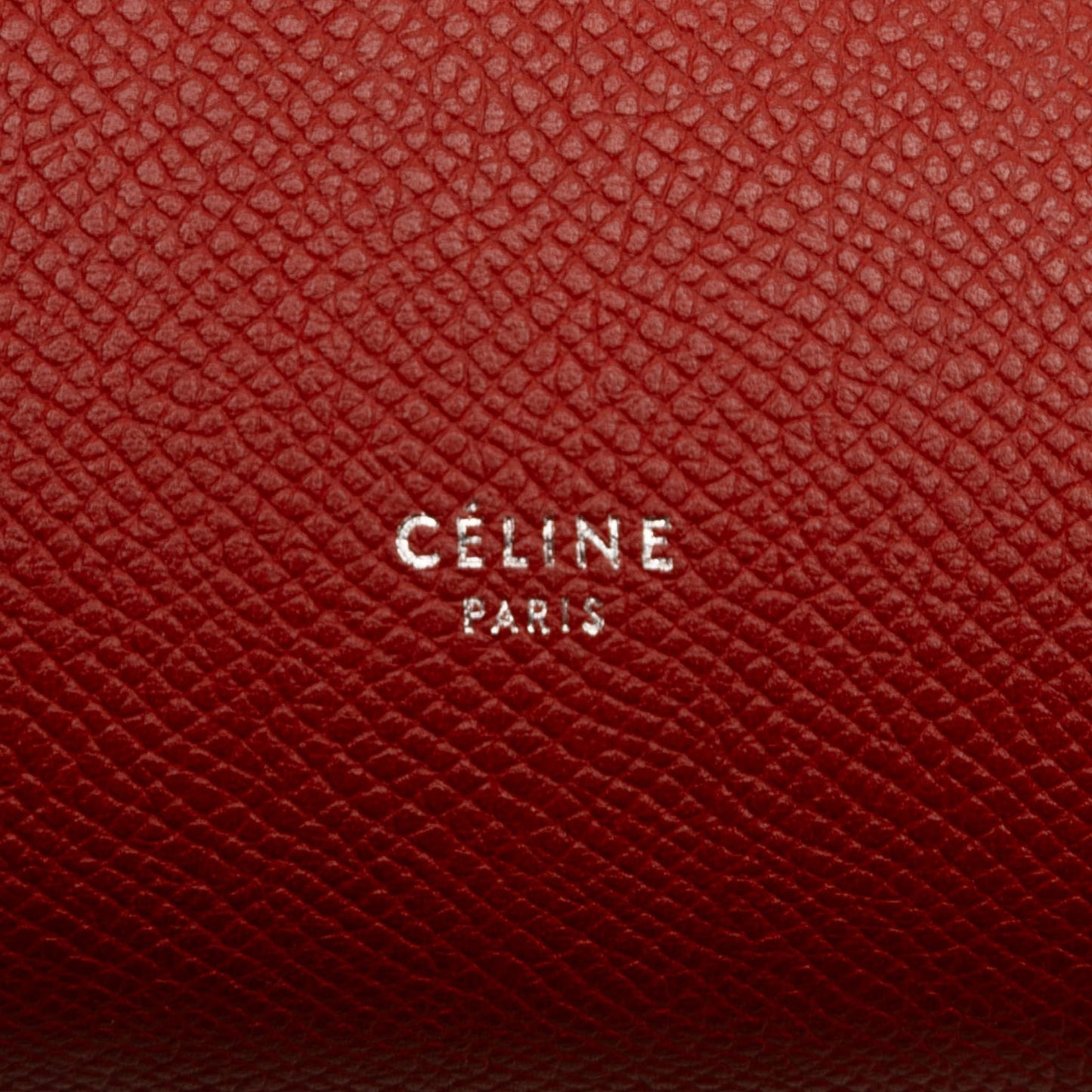 Second hand Céline Belt Bag Mini Grained Calfskin Leather Tote Handbag Red - Tabita Bags